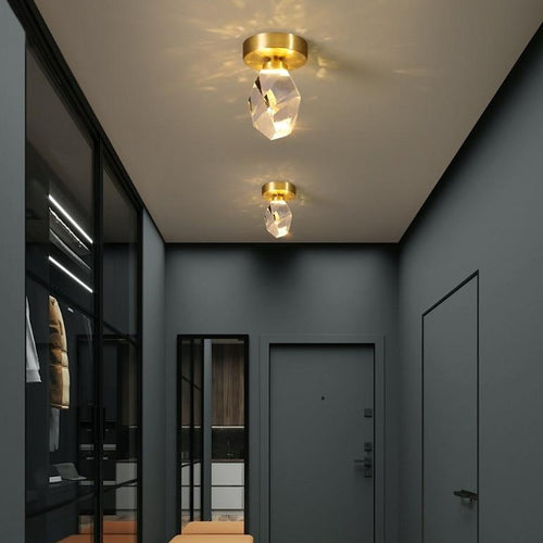 Plafonnier moderne LED en forme de pierre précieuse Ayola - vue 2 sur 8