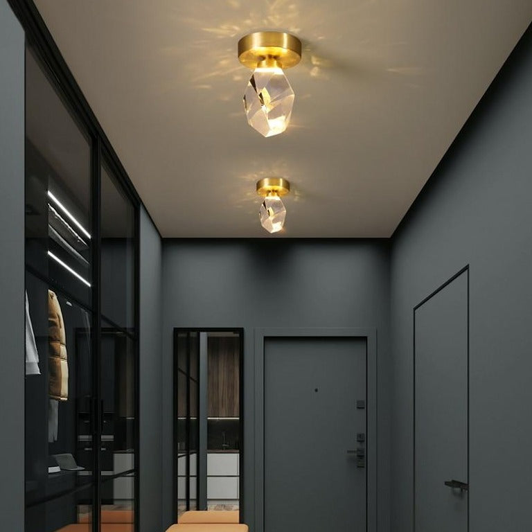 Plafonnier moderne LED en forme de pierre précieuse Ayola - vue 2 sur 8