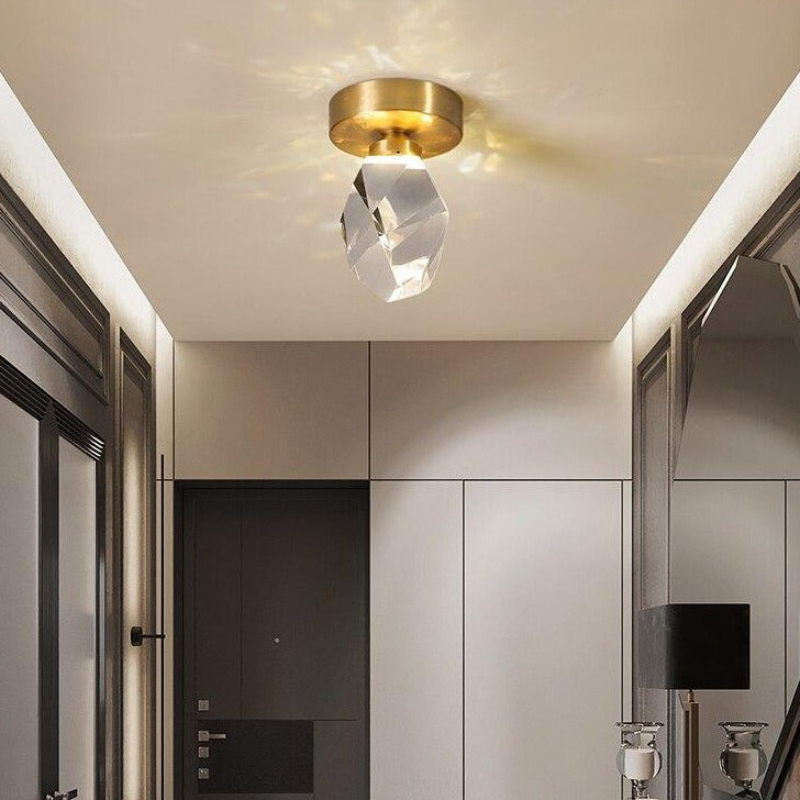Plafonnier moderne LED en forme de pierre précieuse Ayola - vue 5 sur 8