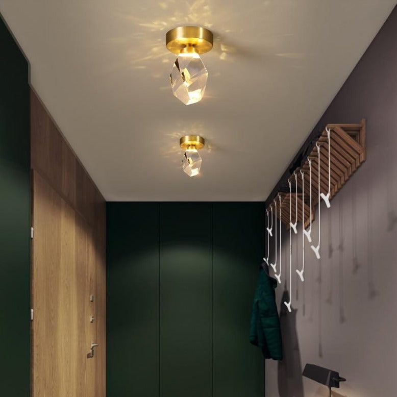 Plafonnier moderne LED en forme de pierre précieuse Ayola - vue 4 sur 8