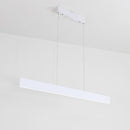 Lustre design LED barre très fine rectangulaire suspendue