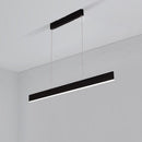 Lustre design LED barre très fine rectangulaire suspendue
