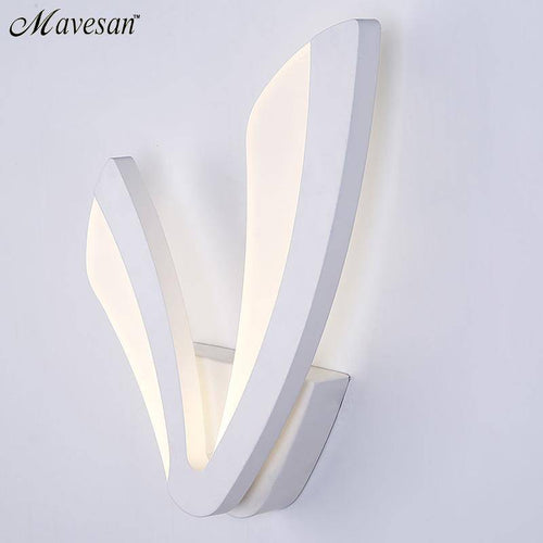 Applique murale design LED en forme de V blanc - vue 4 sur 3