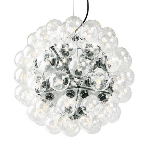 Suspension chromé avec lampes Castiglioni - vue 3 sur 3
