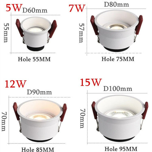 Spot moderne LED angle réglable à 24° et anti-éblouissement Elba - vue 7 sur 7