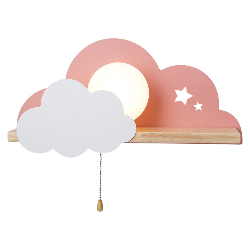 Applique murale moderne LED avec support en bois Lyzia - vue 6 sur 9