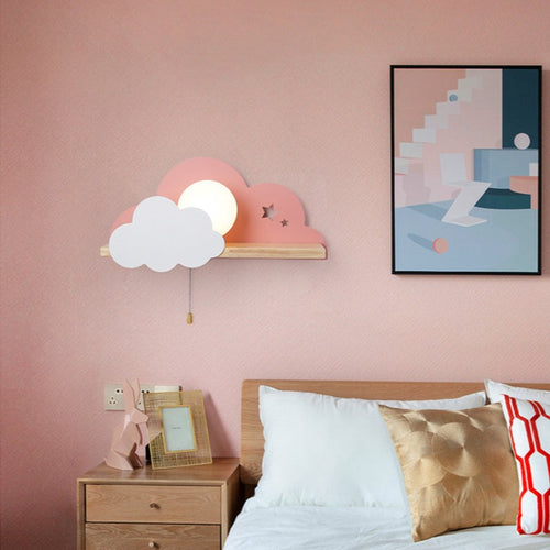 Applique murale moderne LED avec support en bois Lyzia - vue 6 sur 9
