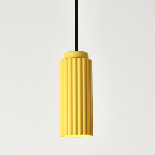 Suspension moderne LED avec abat-jour en tube coloré Kinna - vue 11 sur 12