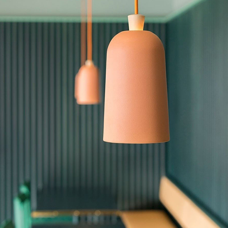 Suspension scandinave avec abat-jour en métal et bois Maloe - vue 5 sur 10