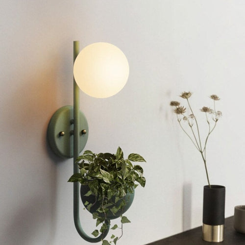Applique murale moderne LED avec pot de plantes Xenia - vue 3 sur 14