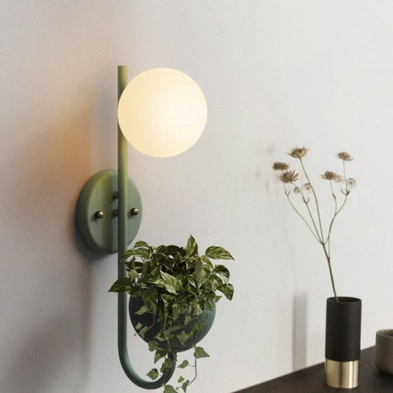 Applique murale moderne LED avec pot de plantes Xenia - vue 2 sur 14
