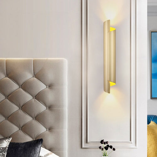 Applique murale moderne LED cylindrique et métallique Amaia - vue 7 sur 9