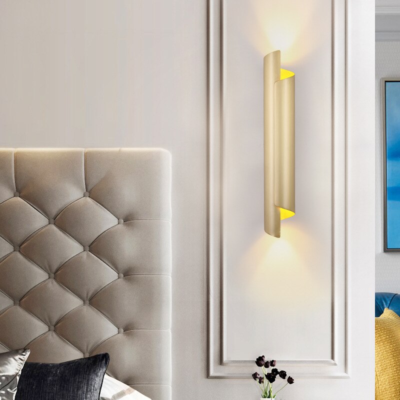 Applique murale moderne LED cylindrique et métallique Amaia - vue 6 sur 9
