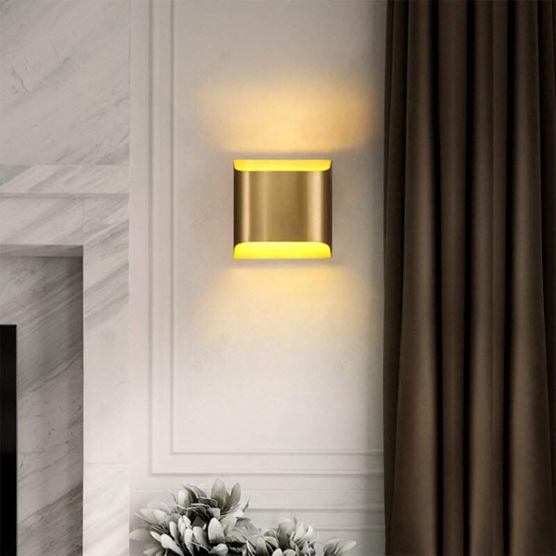 Applique murale moderne LED en forme de lingot d'or Xanat - vue 5 sur 17