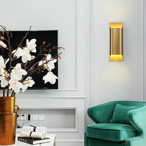 Applique murale moderne LED en forme de lingot d'or Xanat - vue 5 sur 17