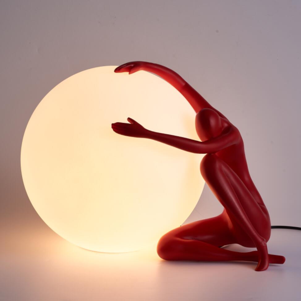 Lampe à poser LED style art déco avec silhouette Bloomie - vue 2 sur 8