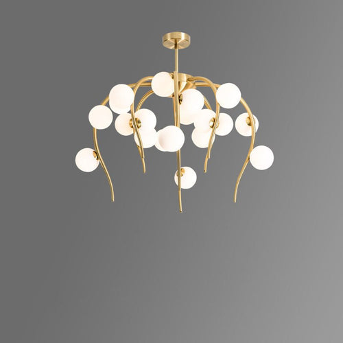 Lustre moderne en forme d'octopus avec globes Nayla - vue 8 sur 15