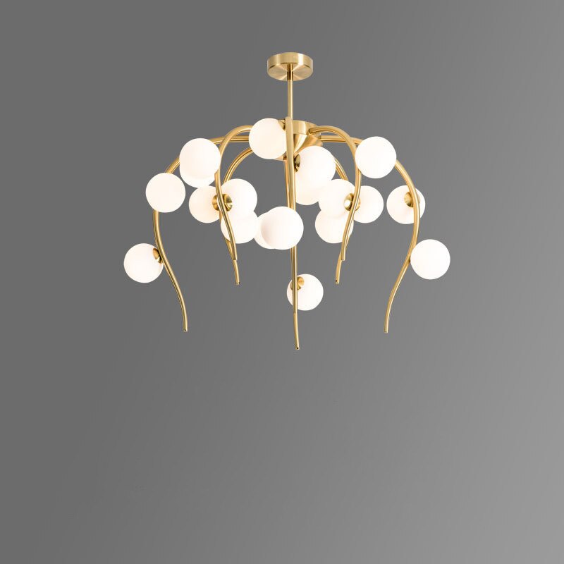 Lustre moderne en forme d'octopus avec globes Nayla - vue 7 sur 15