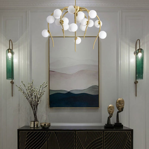 Lustre moderne en forme d'octopus avec globes Nayla - vue 5 sur 15