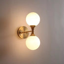 Applique murale LED avec deux boules en verre Delly