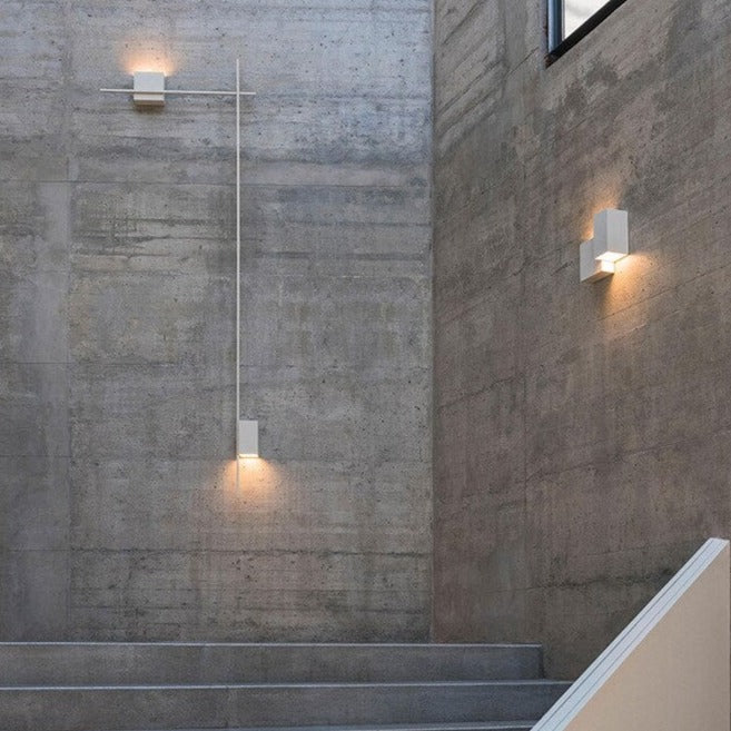 Applique murale design LED carré ou en L métallique Zia - vue 3 sur 13