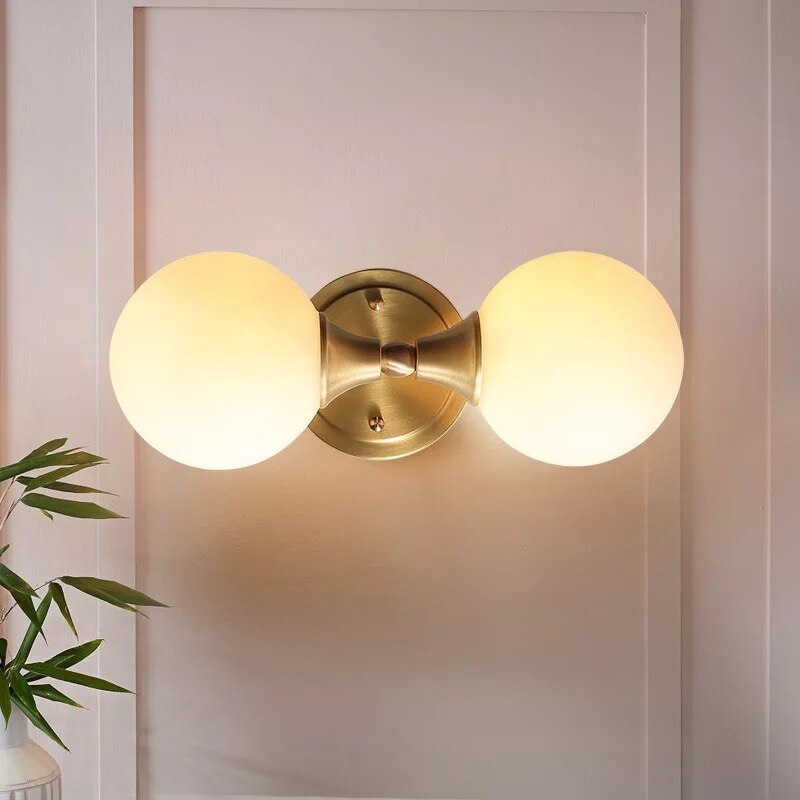 Applique murale LED avec deux boules en verre Delly - vue 5 sur 8