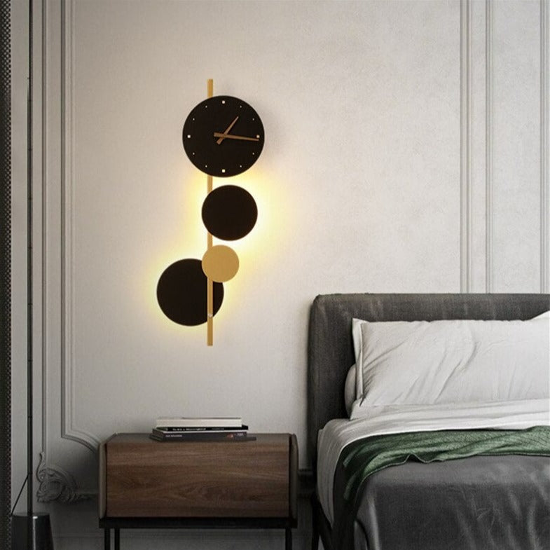 Applique murale LED moderne avec horloge Scony - vue 4 sur 7