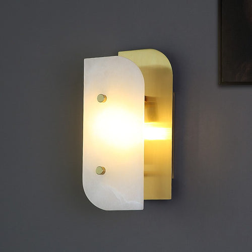 Applique murale moderne LED rectangulaire et marbrée Marena - vue 3 sur 4