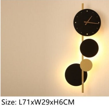 Applique murale LED moderne avec horloge Scony - vue 7 sur 7