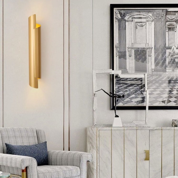 Applique murale moderne LED cylindrique et métallique Amaia - vue 5 sur 9