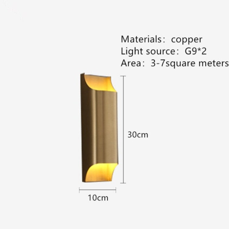 Applique murale moderne LED en forme de lingot d'or Xanat - vue 17 sur 17