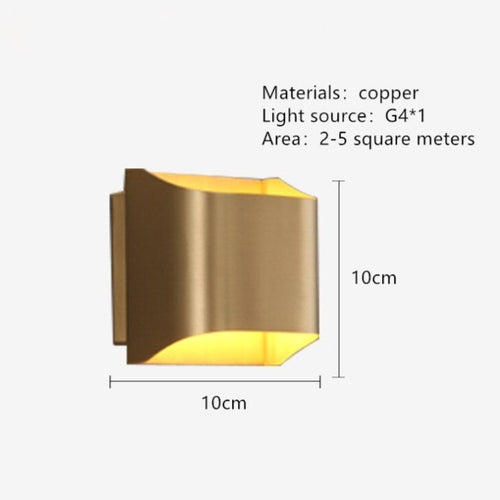 Applique murale moderne LED en forme de lingot d'or Xanat - vue 16 sur 17