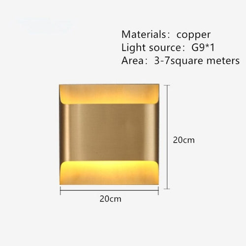Applique murale moderne LED en forme de lingot d'or Xanat - vue 17 sur 17