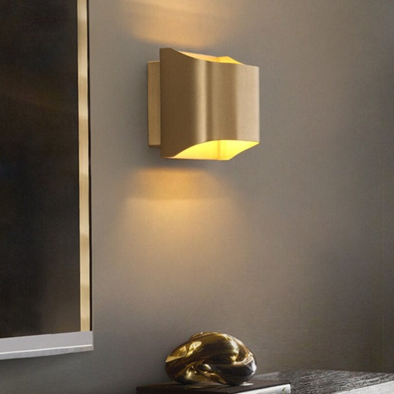Applique murale moderne LED en forme de lingot d'or Xanat - vue 6 sur 17