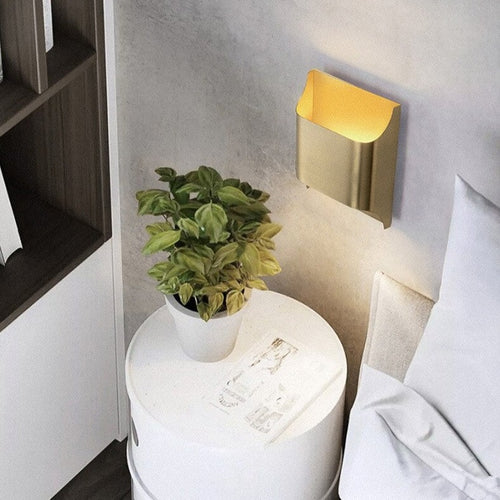 Applique murale moderne LED en forme de lingot d'or Xanat - vue 9 sur 17