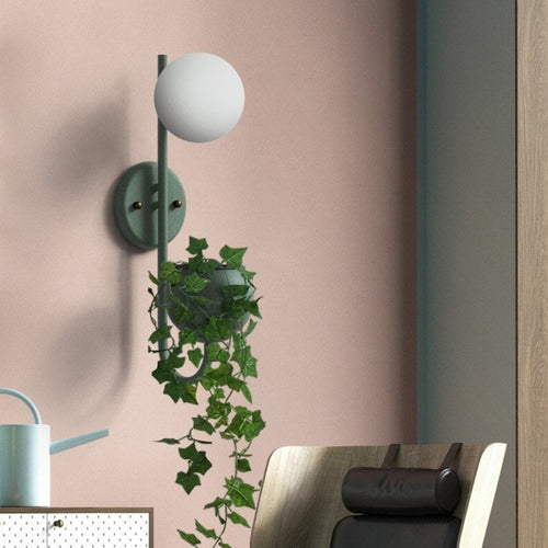 Applique murale moderne LED avec pot de plantes Xenia - vue 5 sur 14