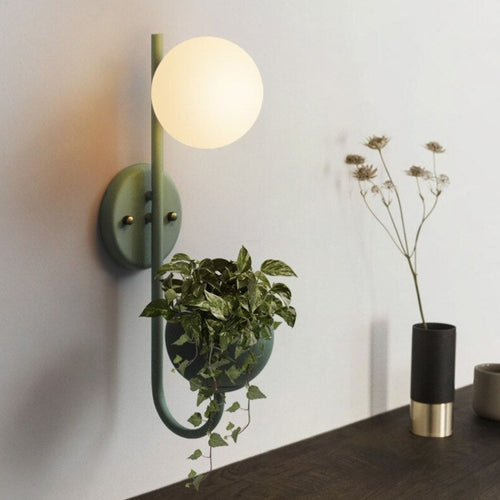Applique murale moderne LED avec pot de plantes Xenia - vue 13 sur 14