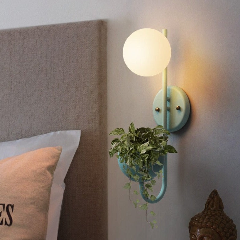 Applique murale moderne LED avec pot de plantes Xenia - vue 13 sur 14