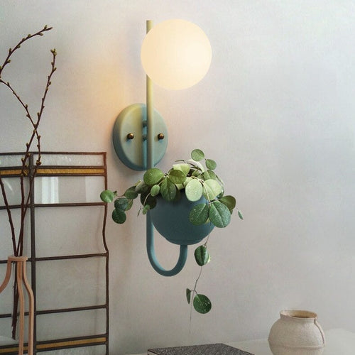 Applique murale moderne LED avec pot de plantes Xenia - vue 8 sur 14