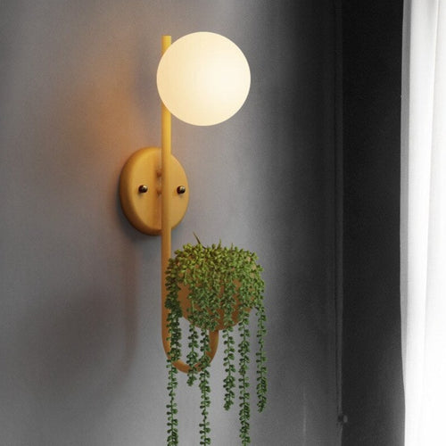 Applique murale moderne LED avec pot de plantes Xenia - vue 7 sur 14
