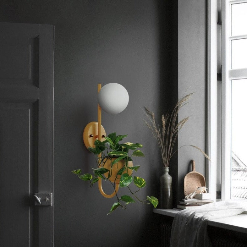 Applique murale moderne LED avec pot de plantes Xenia - vue 8 sur 14
