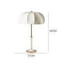 Lampe à poser moderne abat-jour en forme de dome Rita
