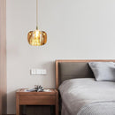 Suspension moderne en forme de pomme en verre Julye