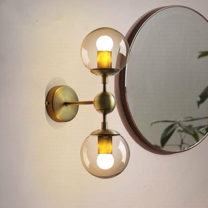 Applique murale moderne en verre fumé Shonda - vue 5 sur 8