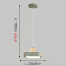 Suspension scandinave LED avec abat-jour en bois Ainhara