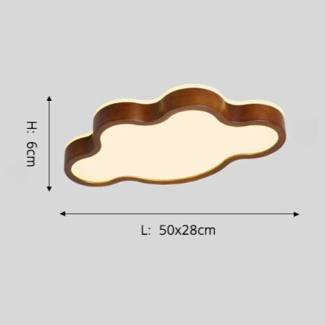 Plafonnier scandinave LED avec formes originales en bois Amade - vue 10 sur 11