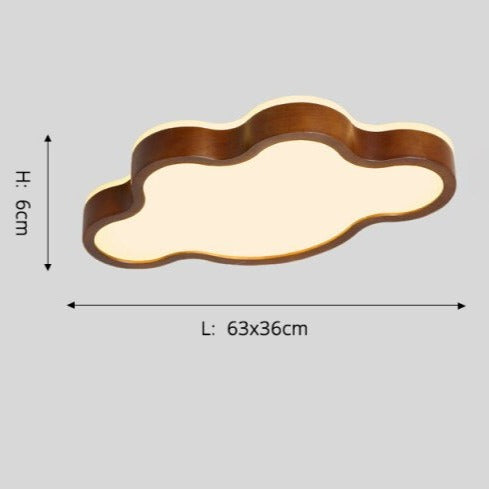 Plafonnier scandinave LED avec formes originales en bois Amade - vue 12 sur 11