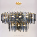 Lustre moderne avec lames en verre luxury Valentina