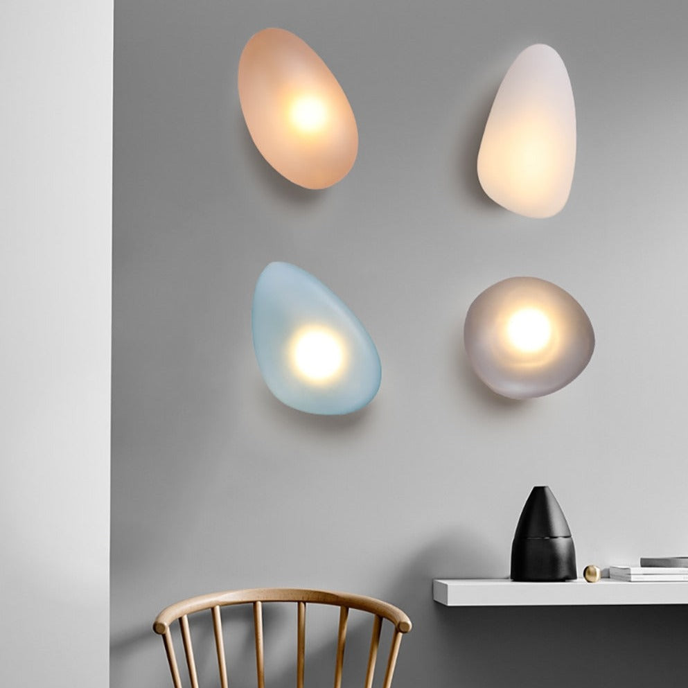 Applique murale design LED en forme de pierre colorée Manar - vue 5 sur 22