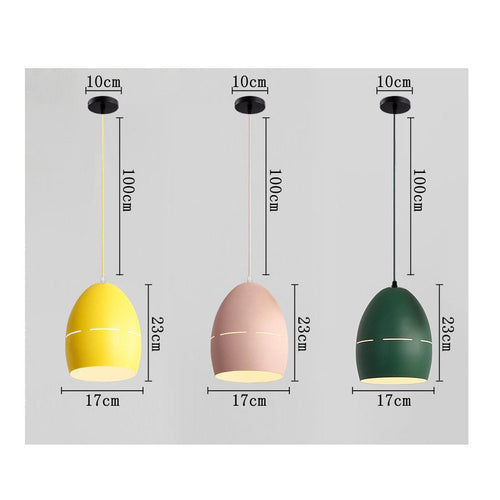 Suspension moderne LED avec abat-jour en métal arrondi Emmy - vue 10 sur 9